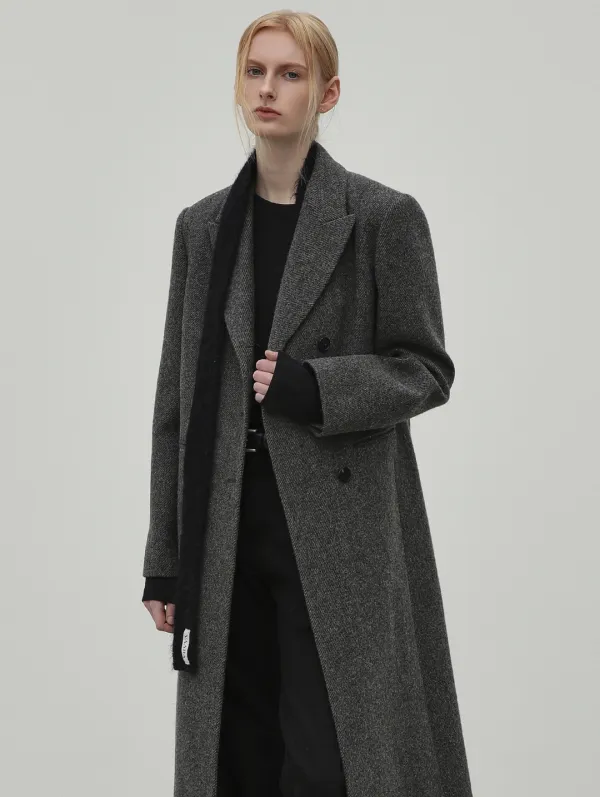 Ban Double Coat (Charcoal Stripe)