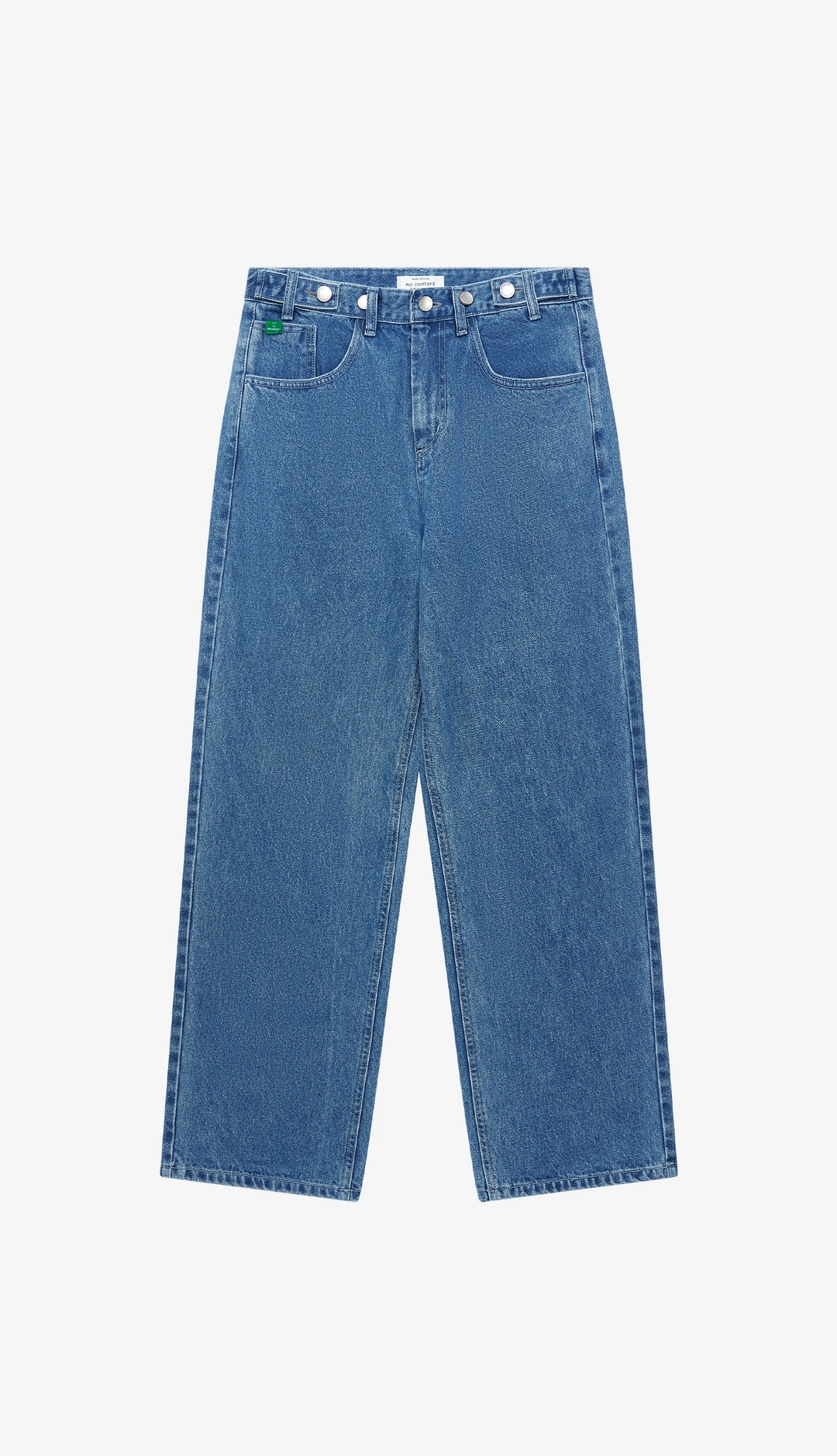 노컨텐츠 281. Snap Jean _ Medium Blue 상품 이미지 1