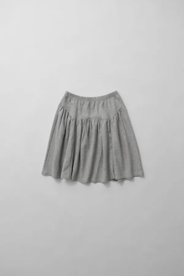 2nd) a soft jersey skirt (melange grey)