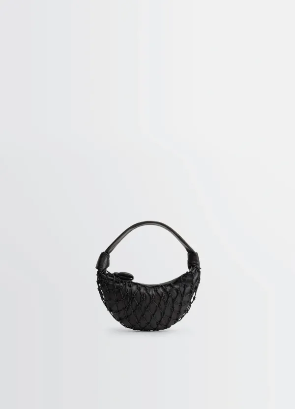 MINI FORTUNE CROISSANT INFINITE LOVE KNOT IN LEATHER