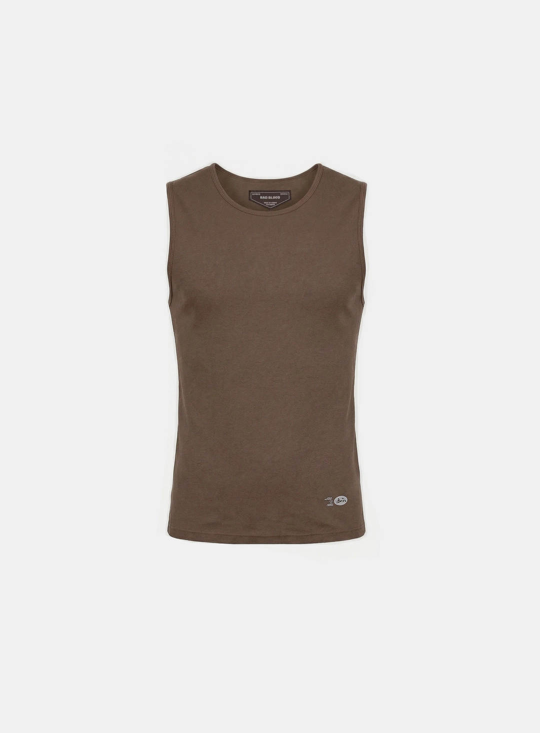 배드블러드 [w-tnk26-012] BS Cotton Jersey Classic Tank - Brown 상품 이미지 3