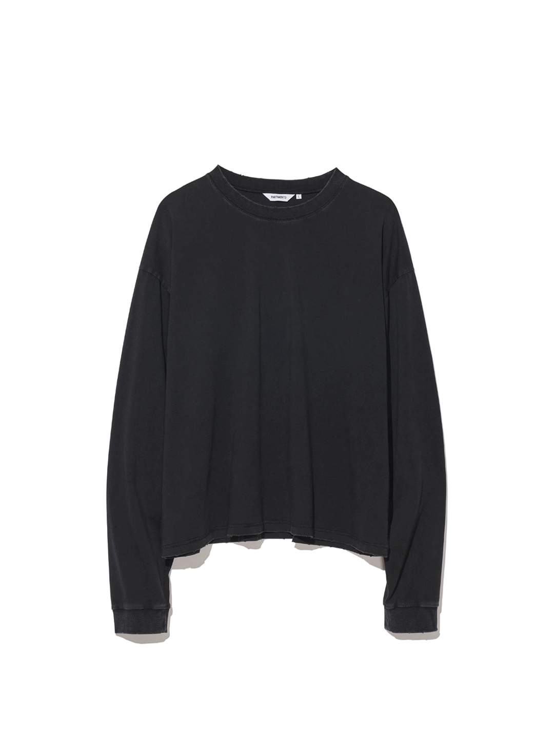 파르티멘토 VTG Washed Crop Long Sleeve_Black 상품 이미지 3