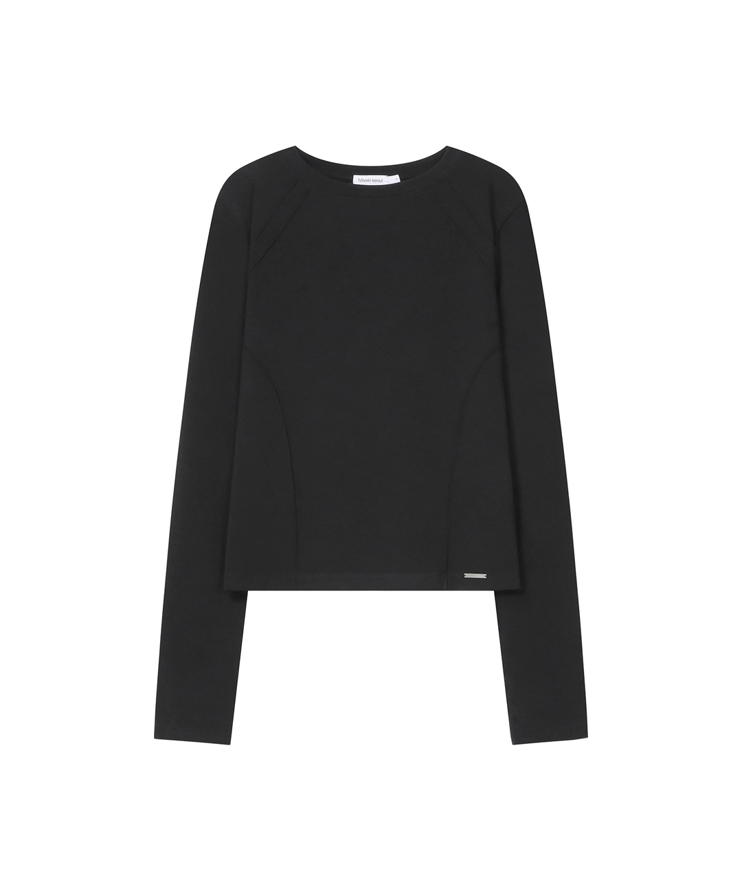 미세키서울 Reverse overlock long sleeve BLACK 상품 이미지 1
