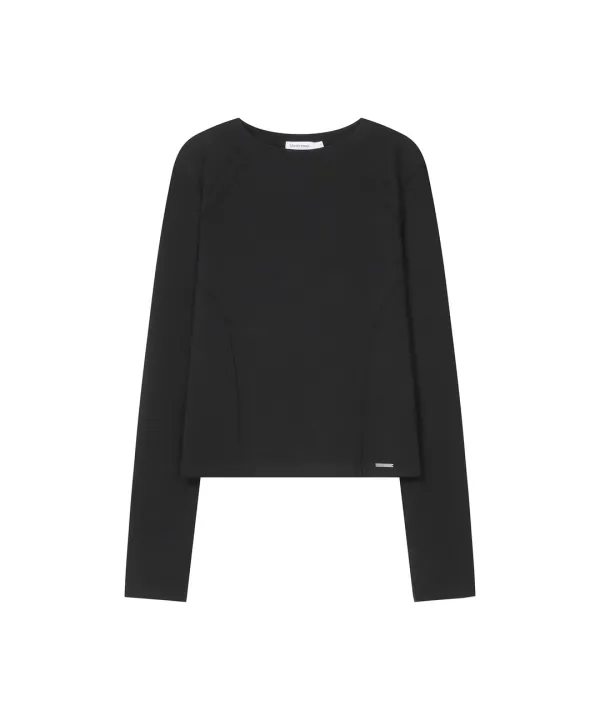 Reverse overlock long sleeve BLACK