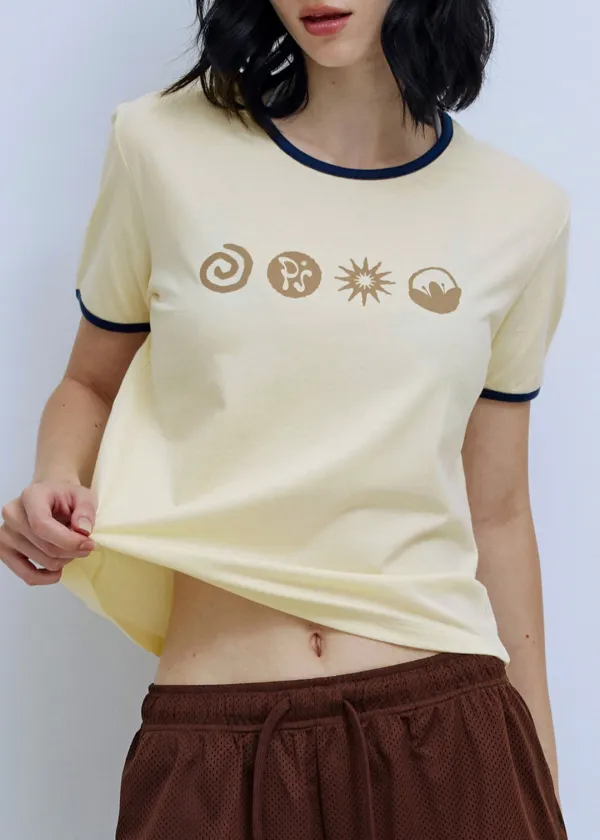 PS Symbol Ringer T-shirt_Yellow