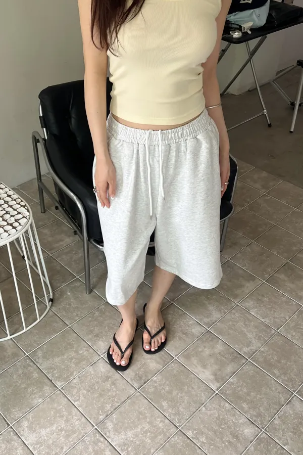 Easy Bermuda Shorts (white melange)