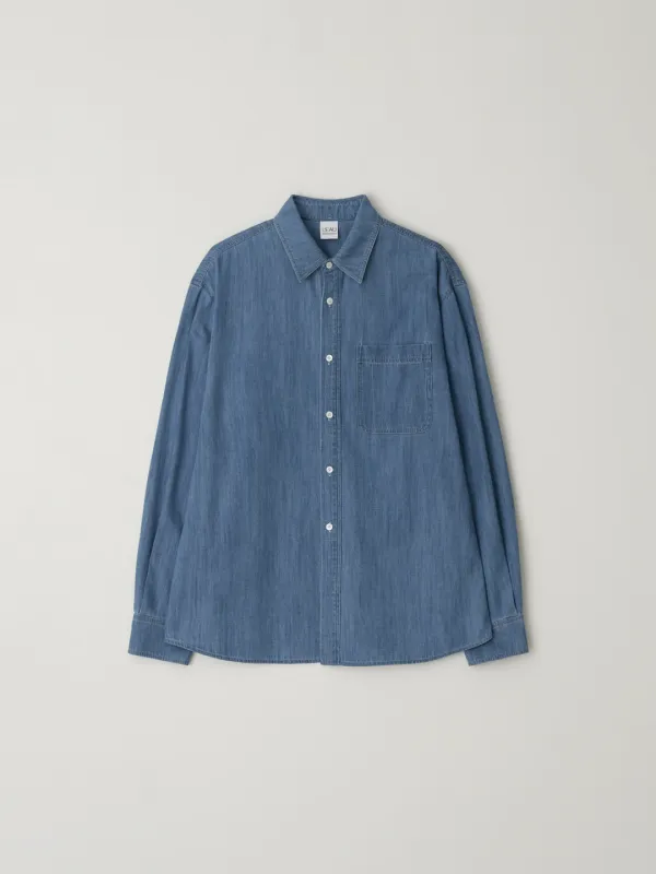 U.S blue denim shirt_blue