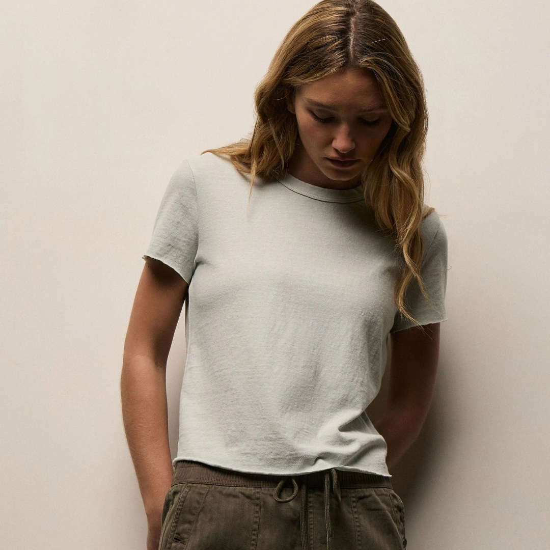 제임스펄스 Slub Jersey Shrunken Tee - Celery Pigment 상품 이미지 1