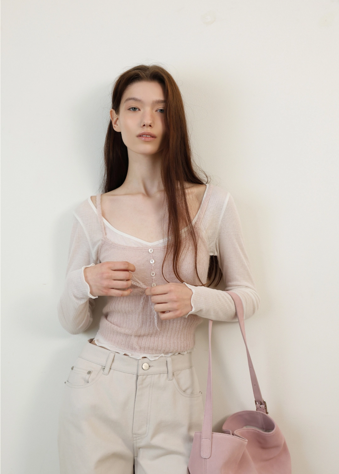 르베인 [2ND] Annus Hobo Bag(Pink) 상품 이미지 2