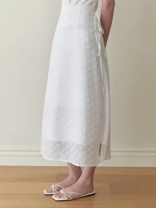 Cotta layered skirt (white)