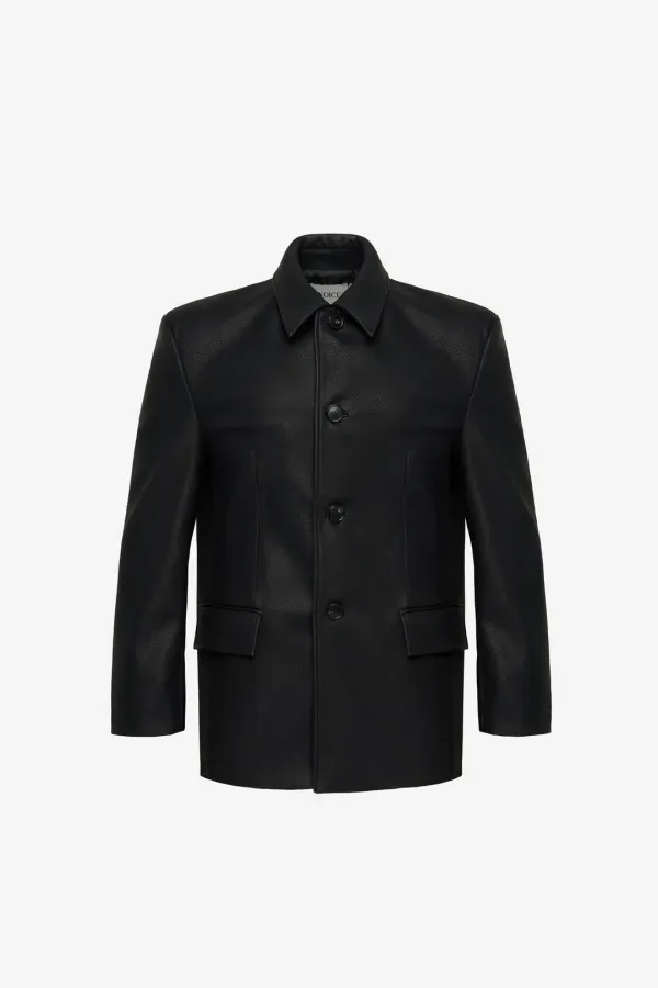 TEXAS LEATHER JACKET - BLACK