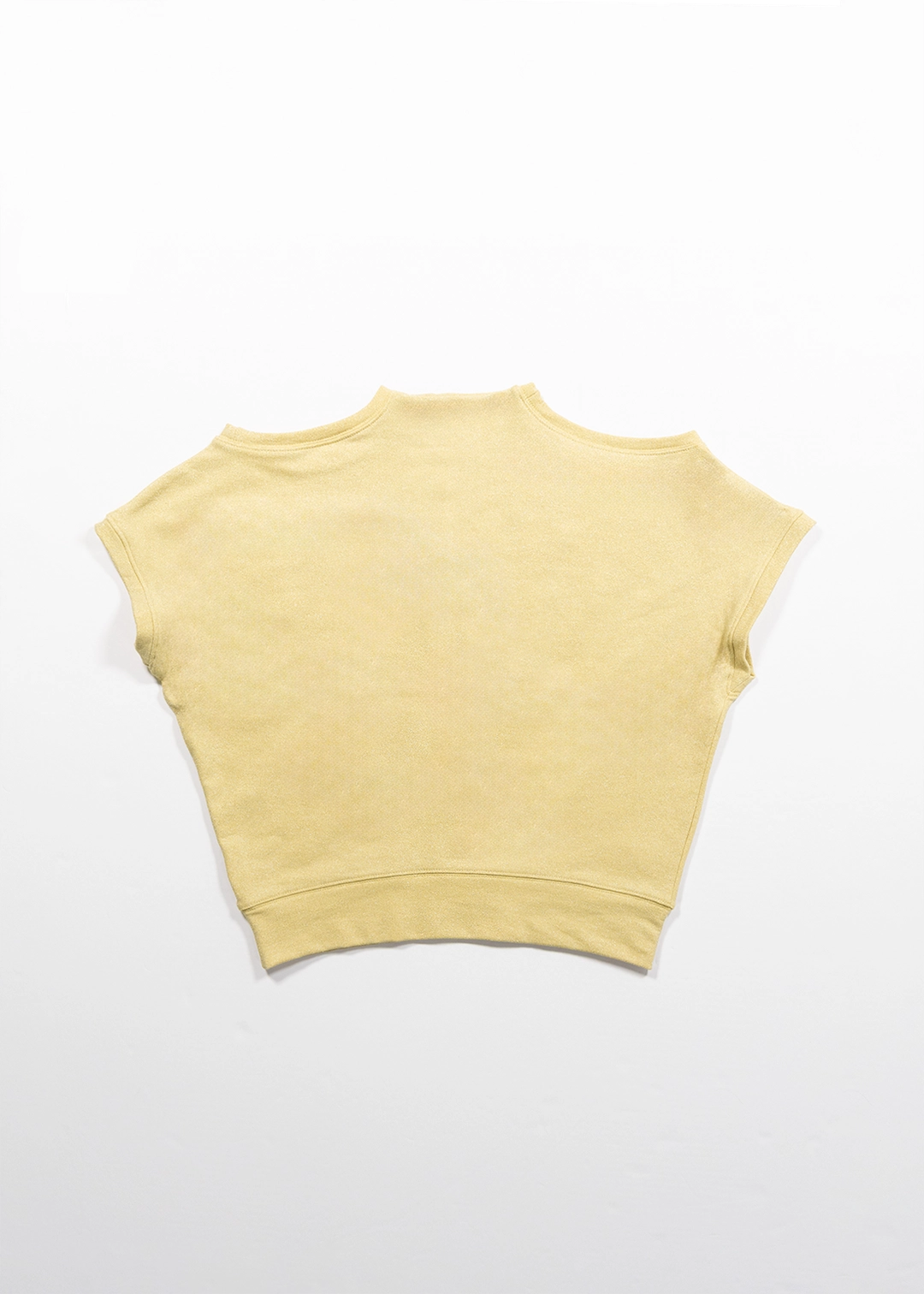 생긴 GLITTER DOUBLE NECK VEST - YELLOW 상품 이미지 1