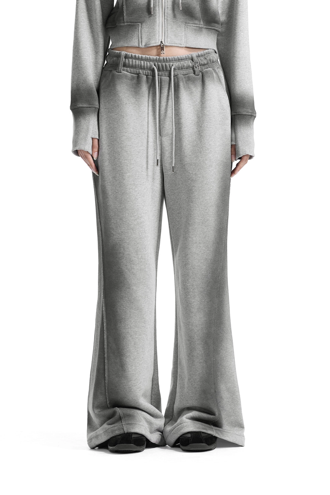 트리밍버드 Brushed Detail Set-Up Sweat Pants [ Melange Gray ] 상품 이미지 1