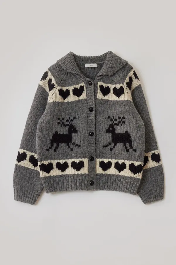 Love wool Cardigan (Gray)
