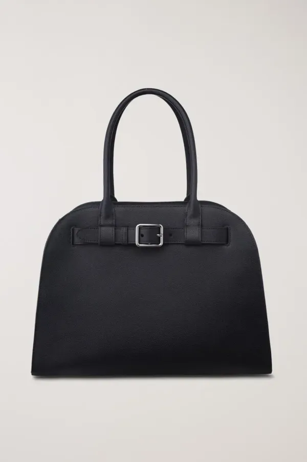 BUCKLE TOTE BAG BLACK