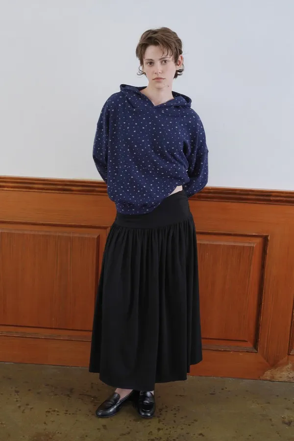 Mona shirring skirt_black
