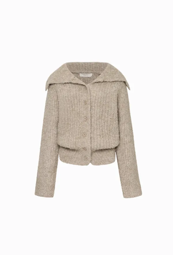 Nana Boucle Cardigan (Cocoa)