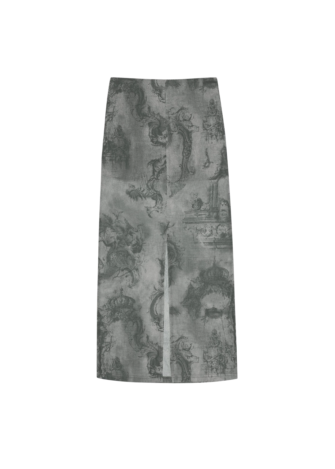 보헤미안서울 LACE-UP LONG SKIRT, CHARCOAL 상품 이미지 1