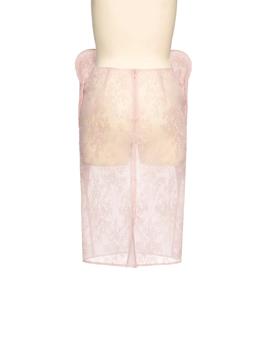 푸쉬버튼 FW26 PINK LACE SKIRT 상품 이미지 1