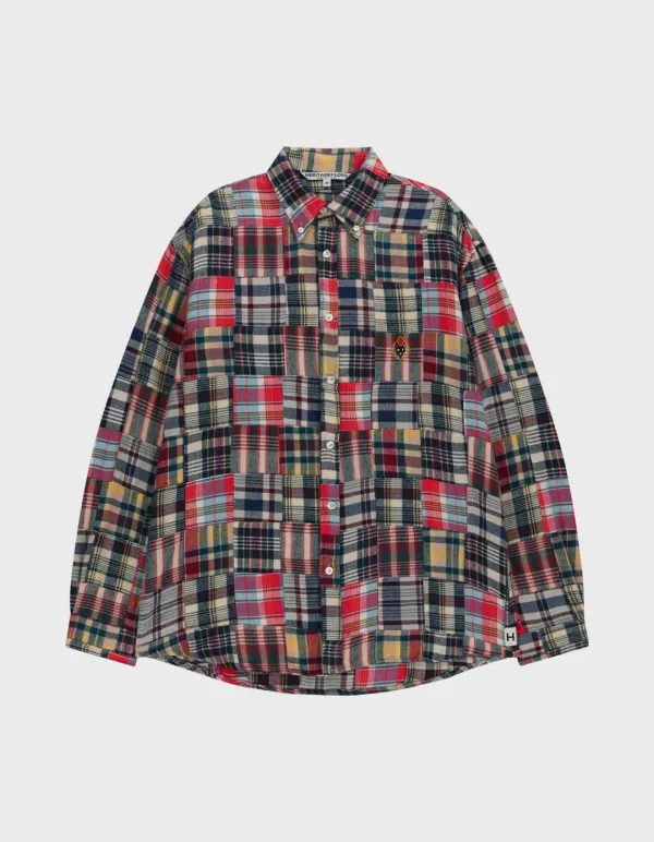 CREST WASHED MADRAS CHECK SHIRT / Multi
