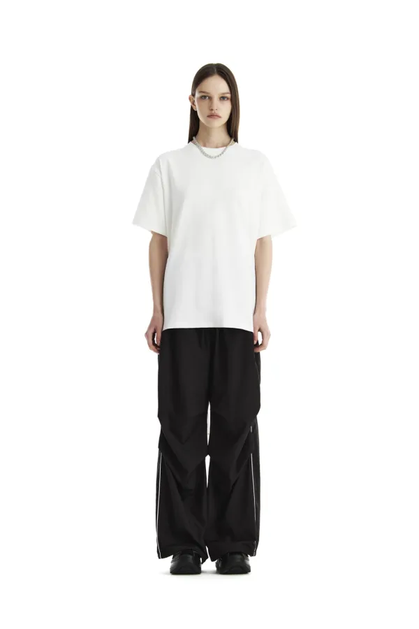 Back Lace-Up Corset T-Shirt [ White ]