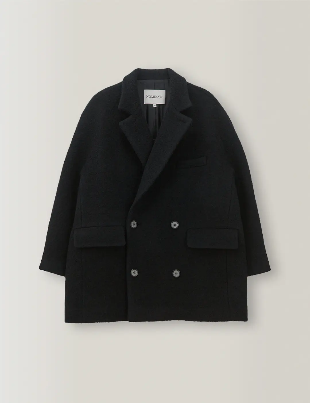 노미나떼 Noel Boucle Halfcoat (Black) 상품 이미지 3