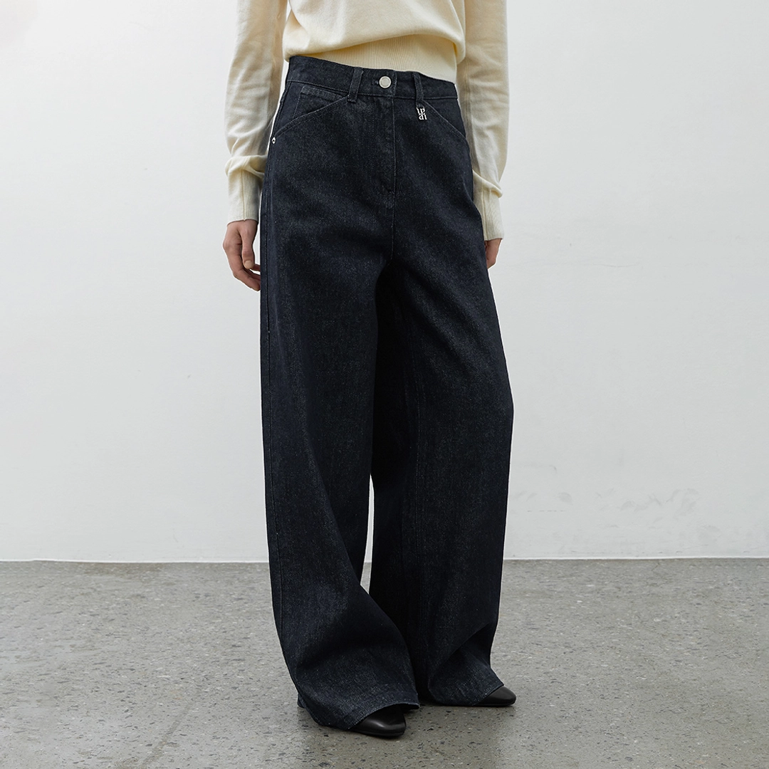 아뜰리에 나인 (PT-5703)ESSENTIAL INDIGO WIDE PANTS 상품 이미지 2