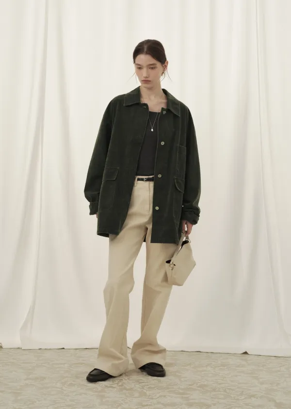 [9/30 예약배송] RIBBED SLIT PULLOVER (dust gray)