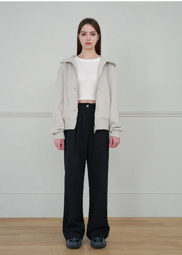  [25-36]  Isla One- Tuck Wide Pants  아일라 원-턱 와이드 팬츠 (봄-가을-데일리룩-출근룩-격식룩-일상룩-오피스룩-와이드-텐셀-일자팬츠-핀턱-빅사이즈-자체제작) 
