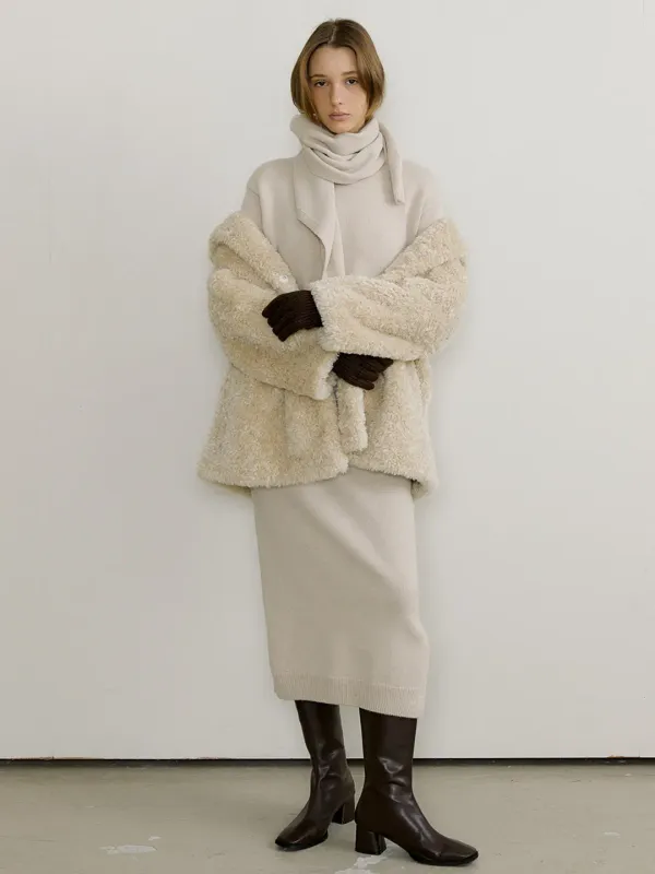 WOOL CASH LONG SLIT KNIT OPS_3COLOR
