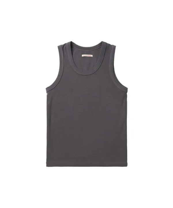 A3531 라운드 슬리브리스_Charcoal