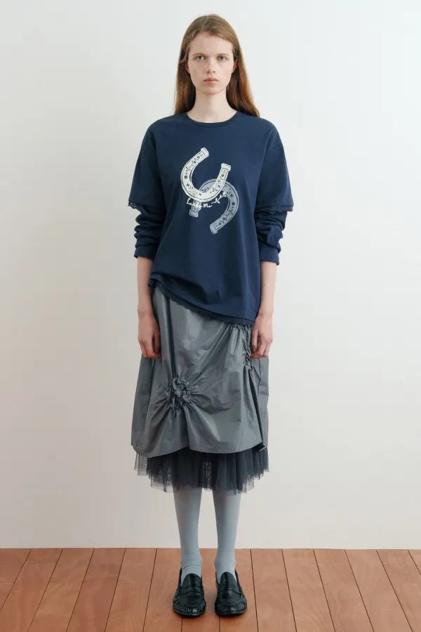 Lucky Layered T-Shirt (Navy)
