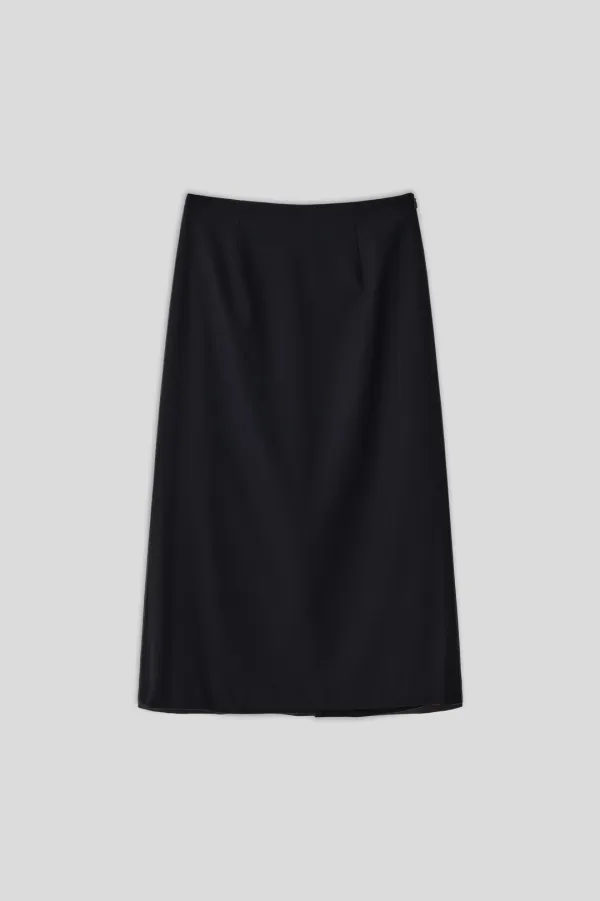 (1st re-stock) T/T Silent form skirt (black)