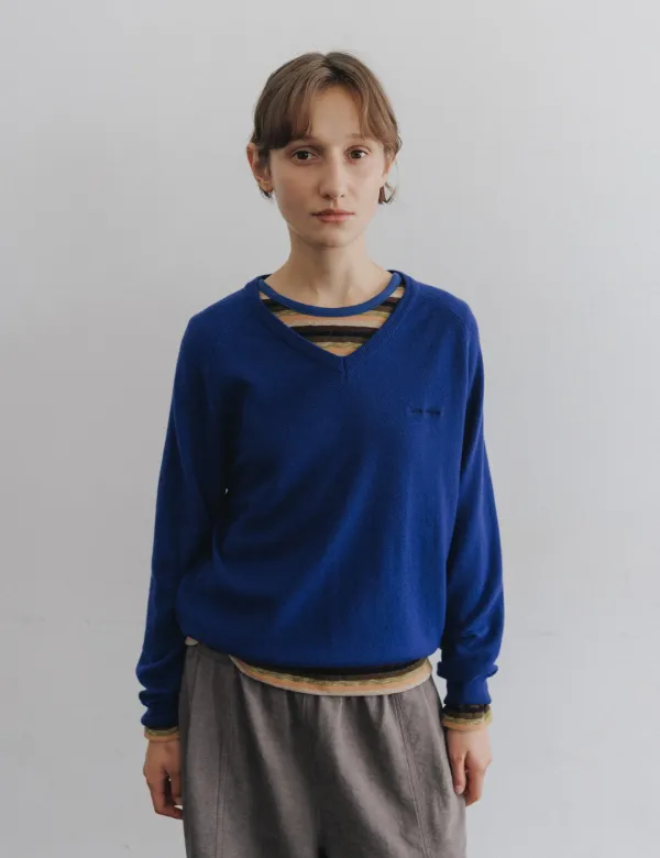 Robert Merino Wool Knit (Blue)