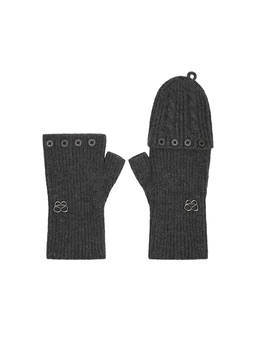 뚜오미오 MULTIWAY KNIT GLOVES [CHARCOAL] 상품 이미지 1