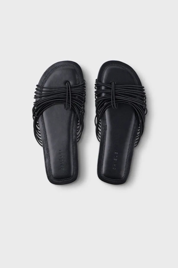 [유하님 착용] WEAVE SANDAL [C6S08BK]