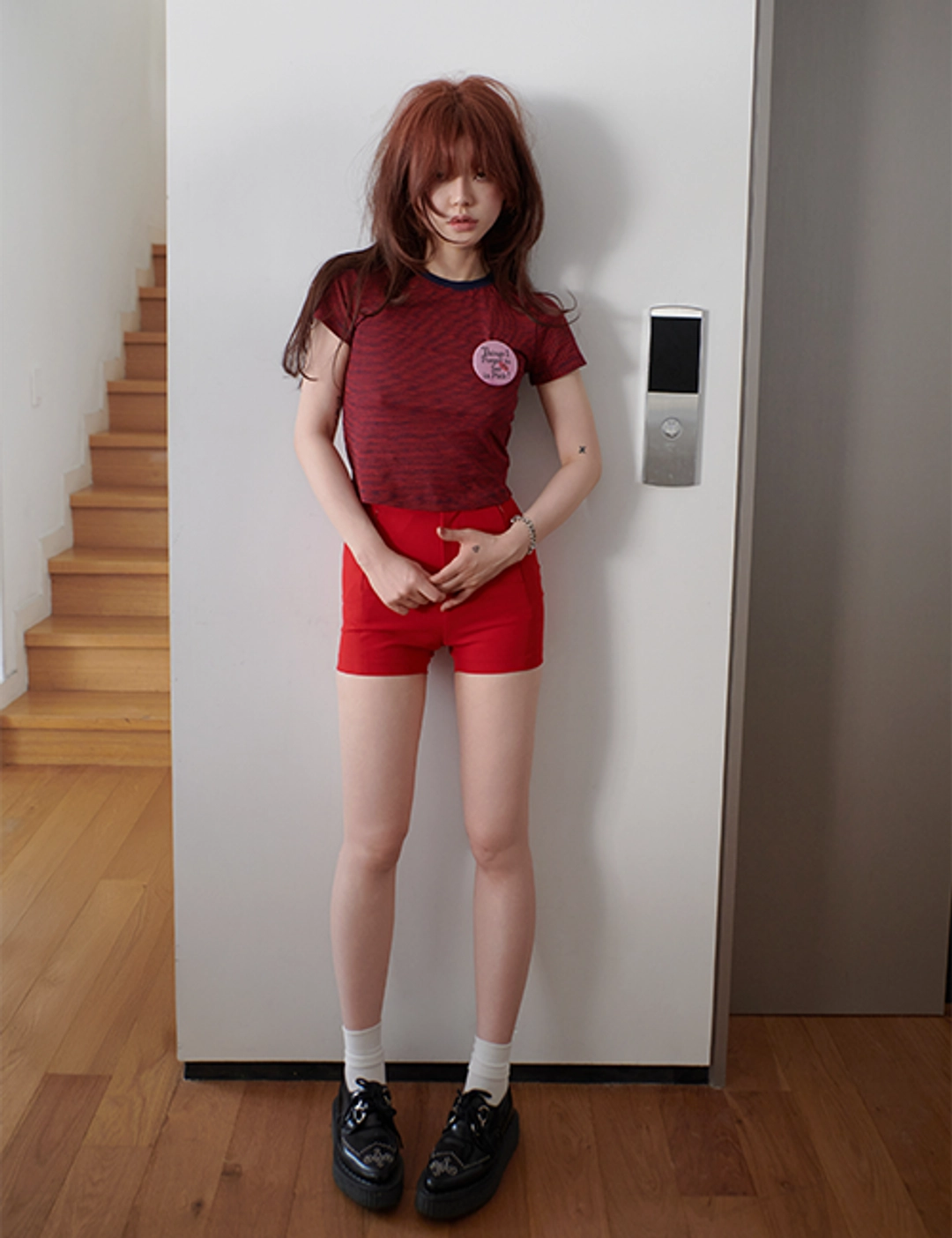 프레클 stripe short crop top 상품 이미지 2
