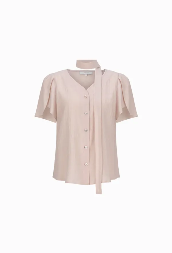 Wendy Tie Blouse (Pink)