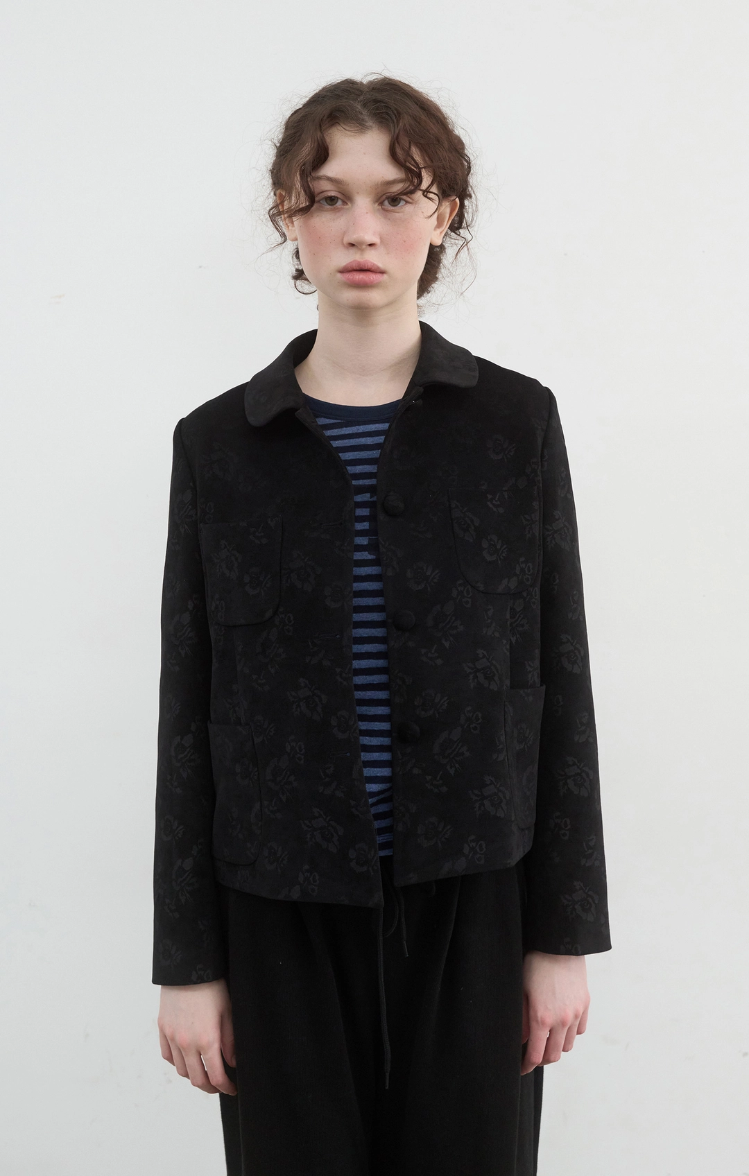 노컨텐츠 411. Polished Rosy Jacket_Black 상품 이미지 2