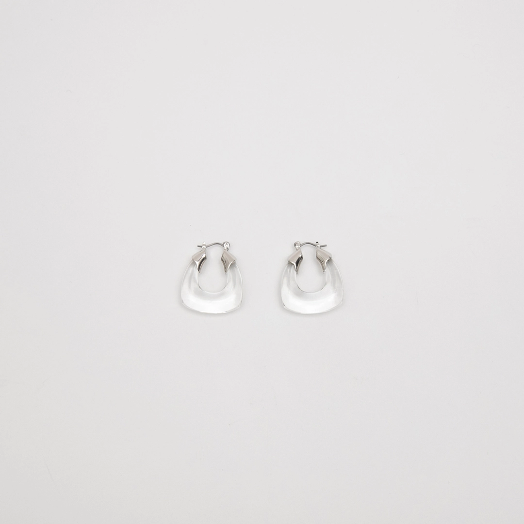 아뜰리에 나인 (E-1598)CLEAR BOLD EARRING 상품 이미지 2