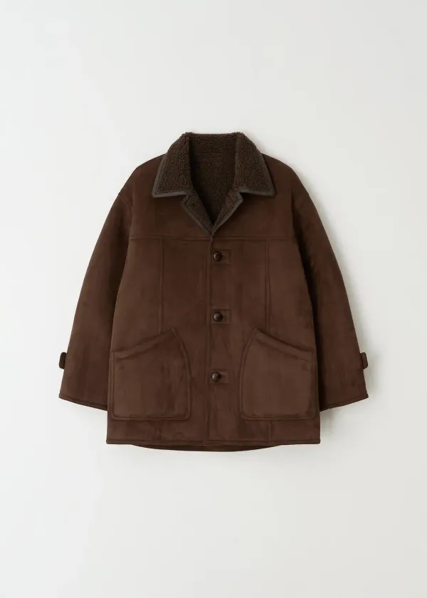 [유하착용] Mutton Midi Coat(Brown)