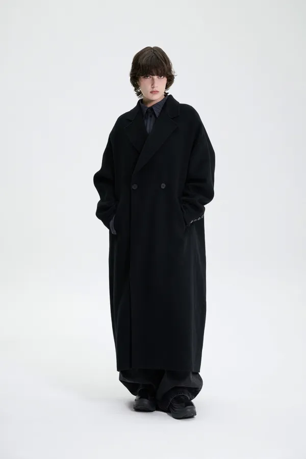 Handmade) Wide Long Coat [ Black ]