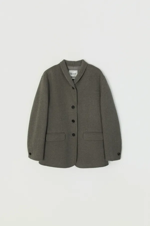 SANDEN CASHMERE JACKET_CHARCOAL