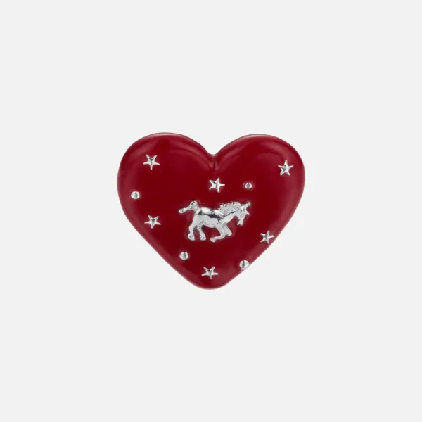 guardian heart ring-red