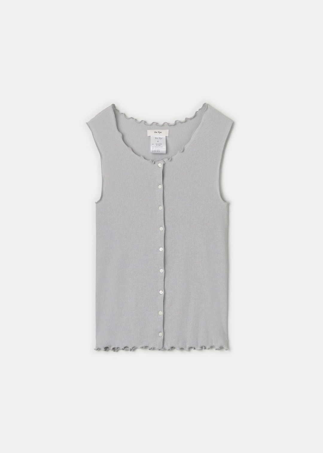 더라이 Ribbed Open Sleeveless(Grey) 상품 이미지 1