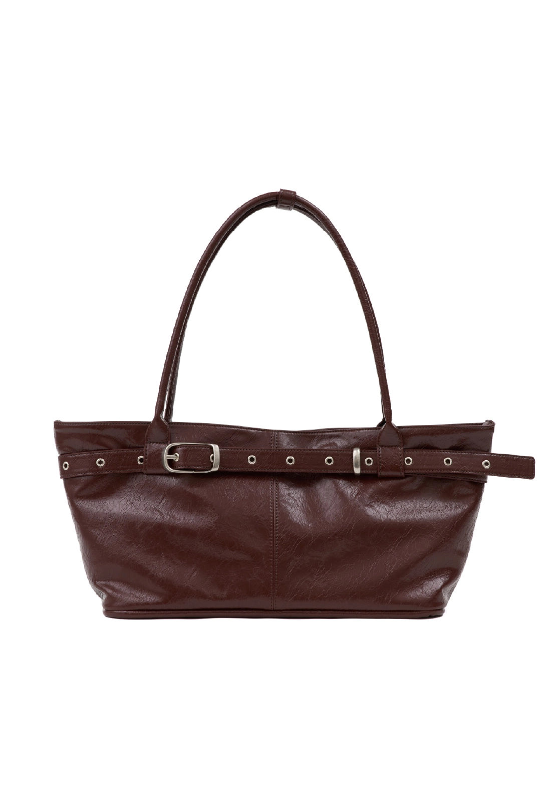 여밈 [2차 재입고] 벨티드 보트 백 belted boat bag (crack burgundy) 상품 이미지 2