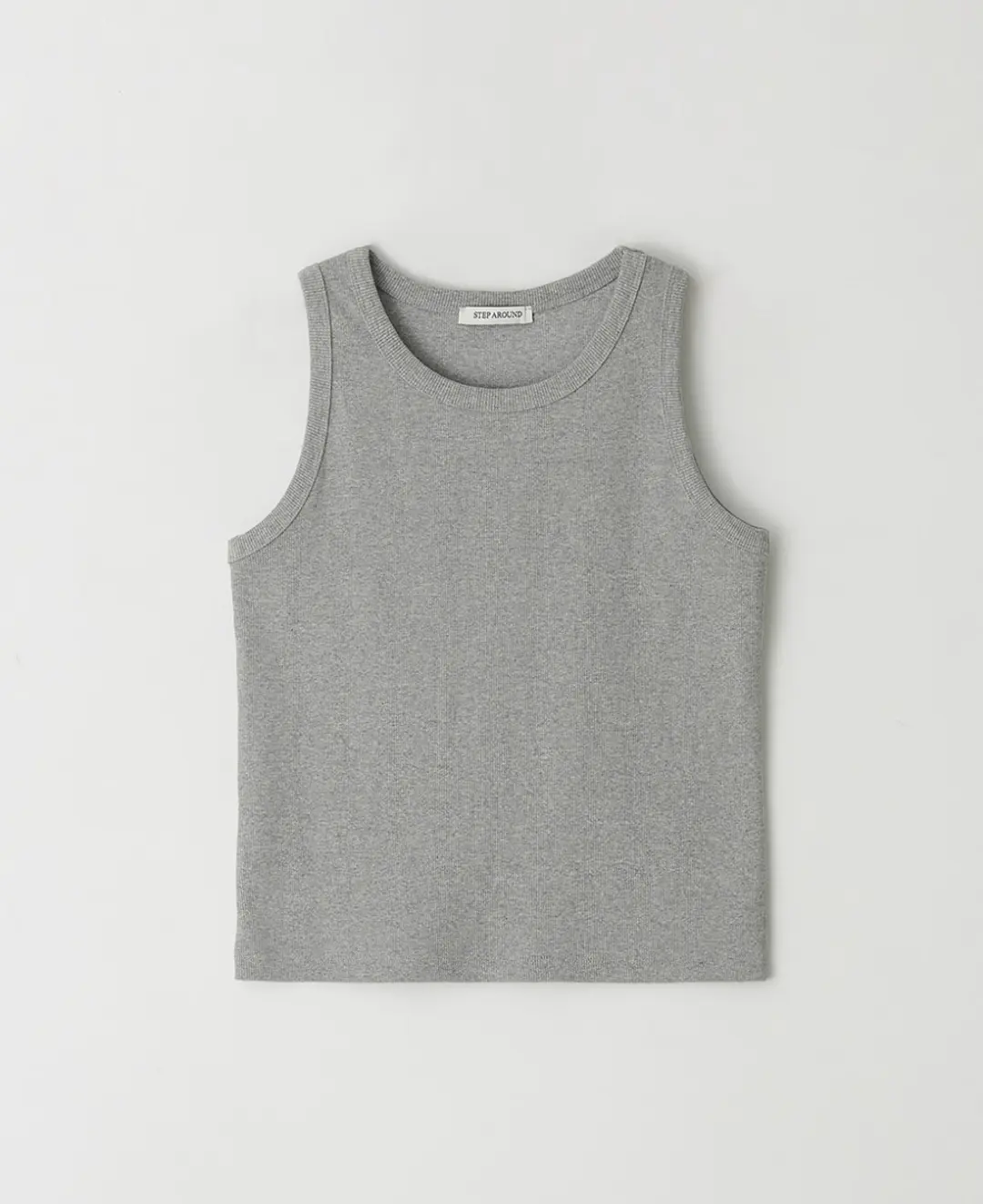 스텝어라운드 Span rib sleeveless_GREY 상품 이미지 3