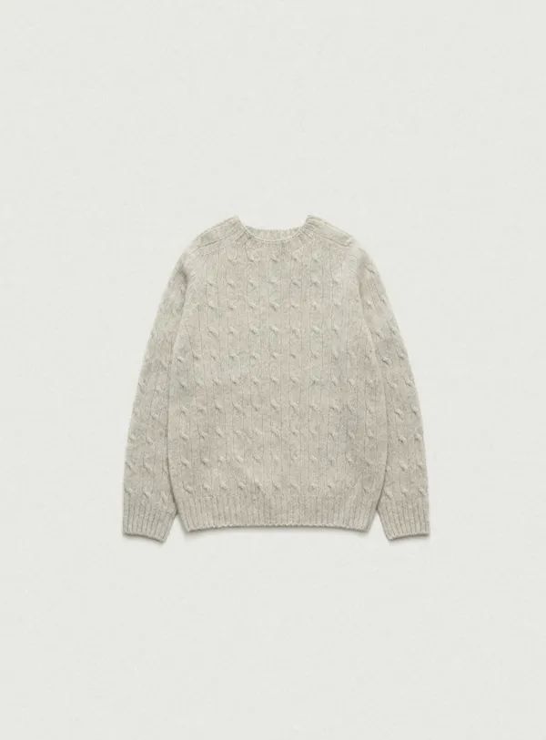 Shaggy Dog Knit Sweater_Grey
