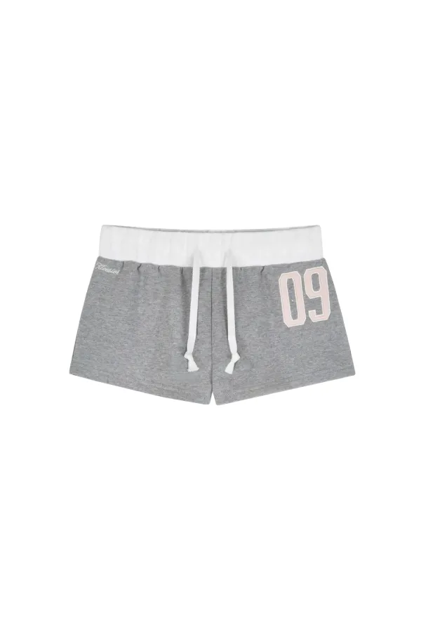 09 Numbering shorts, Gray/Pink