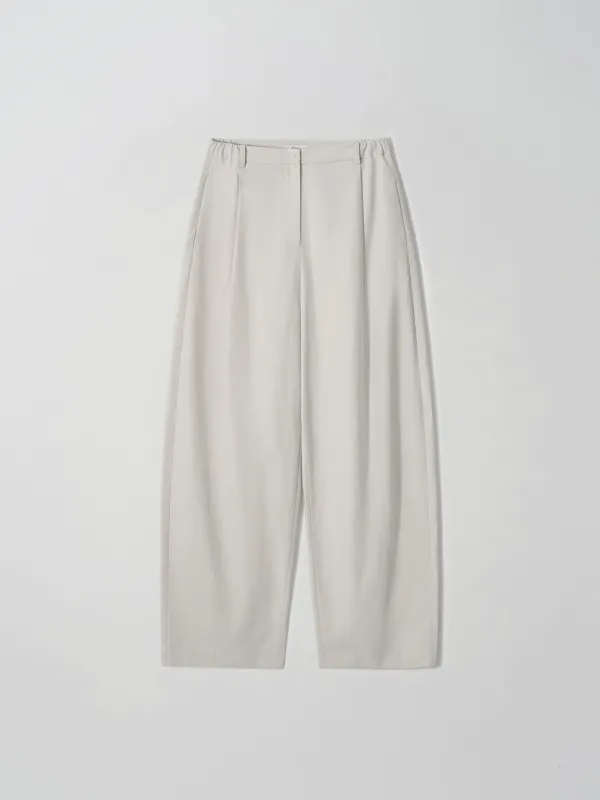 one tuck wide pants (ecru)